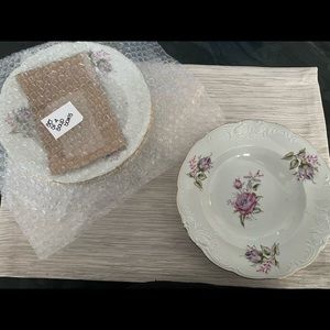 Soup Bowl with Floral Designs